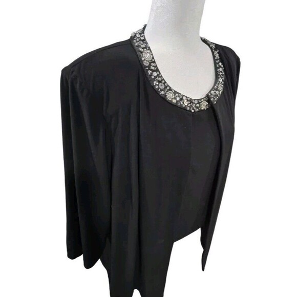 Collections By Lourea 2 Piece Set Open Cardigan And Sleeveless Blouse Size 1X - Picture 3 of 9